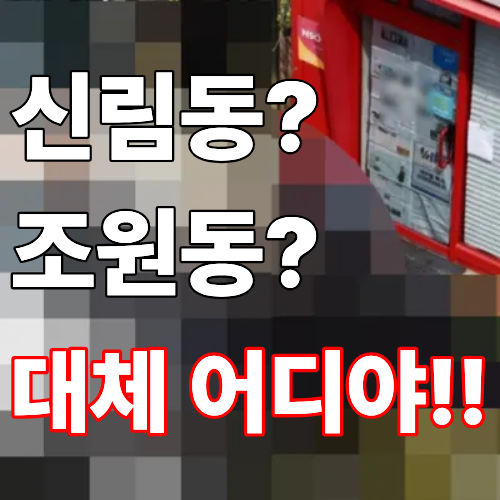 <b>피자집</b> 사장님의 <b>칼부림 사건</b>, 신림동? 조원동? 정리