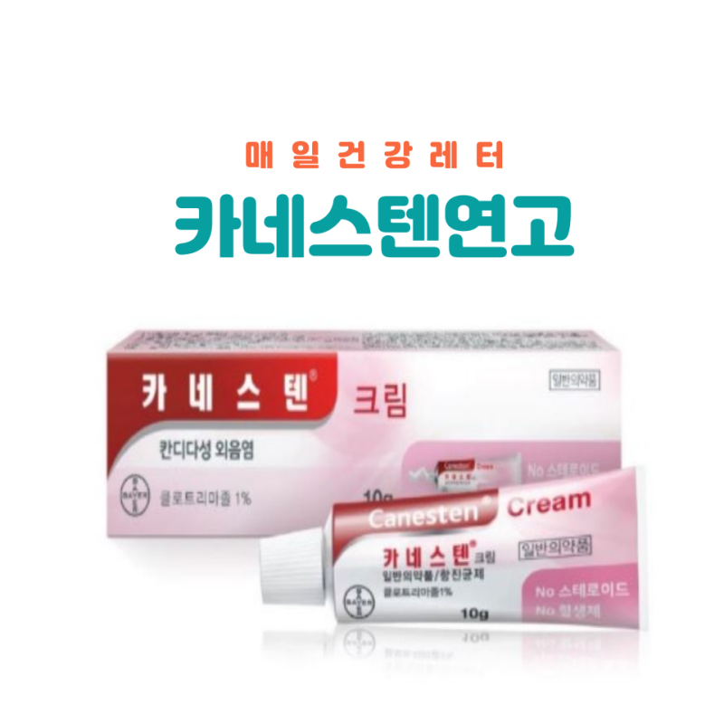 카네스텐연고 스테로이드 질염 무좀 사용법