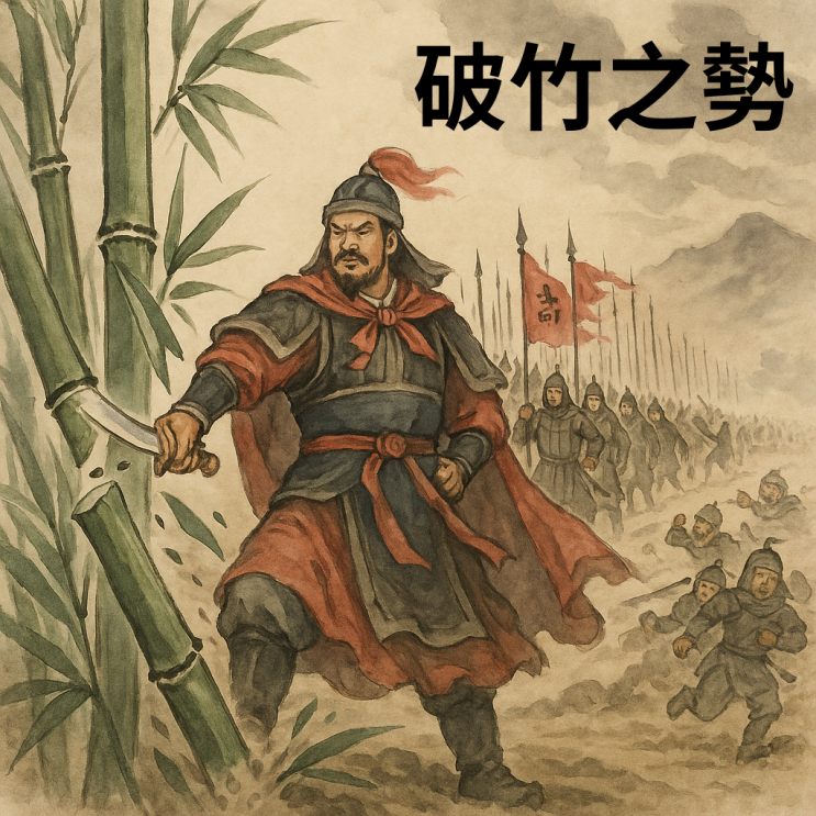   파죽지세(破竹之勢) — 대나무를 쪼개는 기세