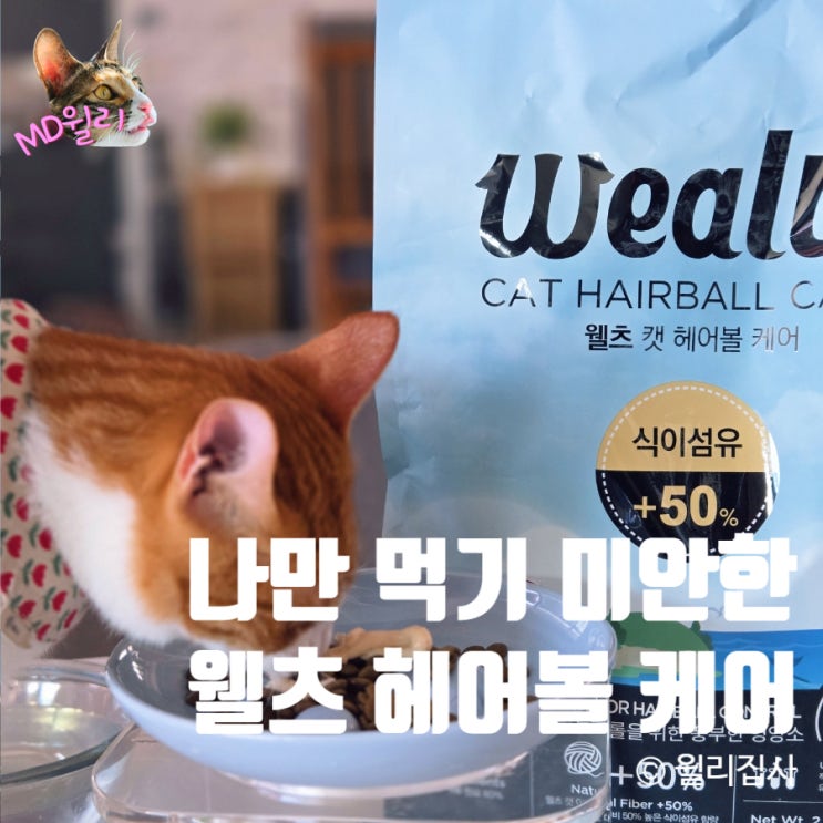  프리미엄생육사료 웰츠 고양이 헤어볼 케어