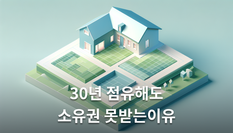  점유취득시효 판례 20년 점유만으론 부족하다