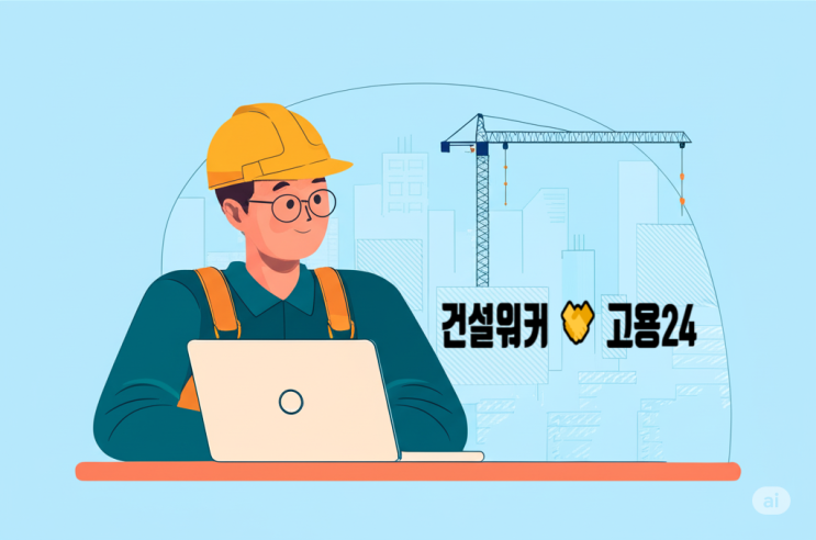  건설워커 채용공고, 고용24 통해 확인 가능