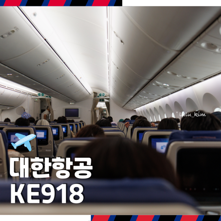  대한항공 스위스 취리히 인천 직항 KE918 이코노미 좌석 및 기내식 후기
