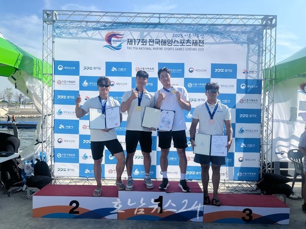  여수시청 요트팀, ‘제17회 전국해양스포츠제전’ 출전 전 종목 메달 획득