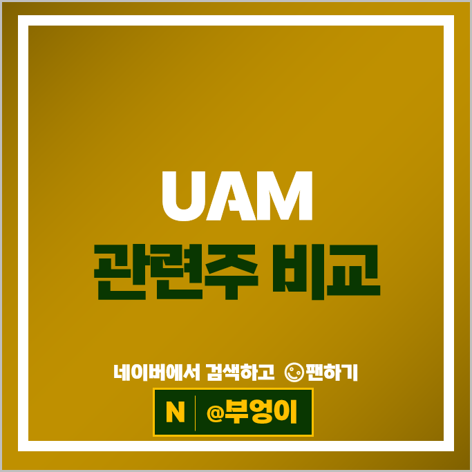 UAM 관련주 베셀 제주항공 KT 주가 LG유플러스 대한항공 남성 한화시스템 한화에어로스페이스 넥센타이어 한국카본 카카오 주식