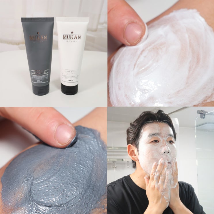  남자폼클렌징 추천 무칸 옴므 딥 클렌져 스크럽폼 2종 비교