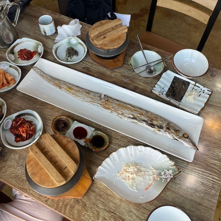  애월 갈치구이 맛집 뜰에ㅣ가시 발라주는 갈치구이 세트 후기