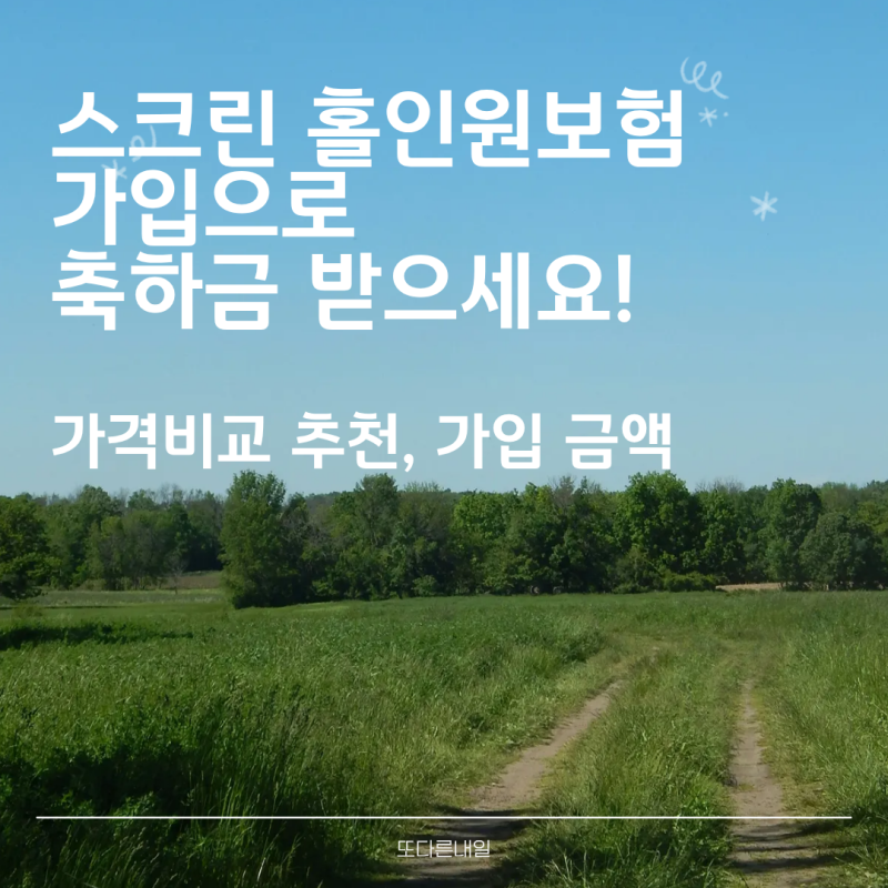 스크린 홀인원보험 가입으로 축하금 받으세요(가격비교 추천 금액)