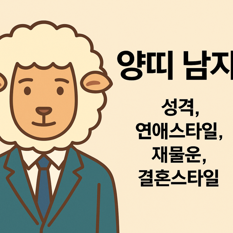  양띠 남자, 온화한 강인함의 소유자