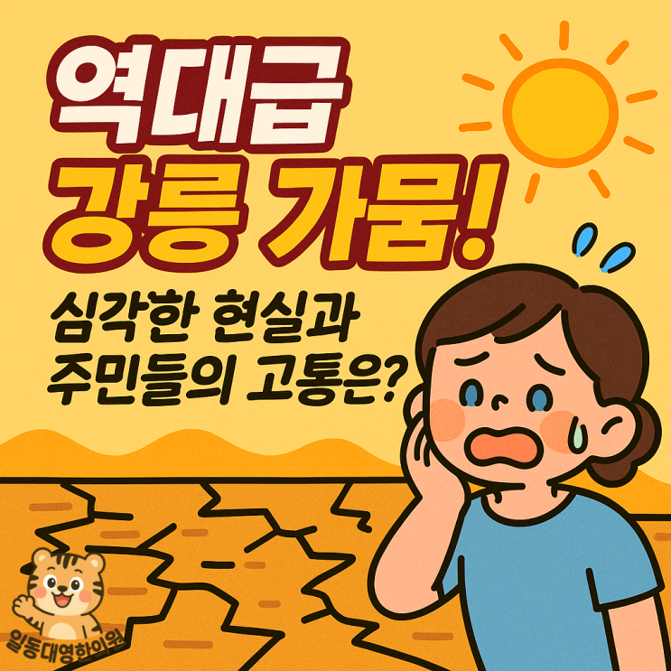 역대급 <b>강릉 가뭄</b>! 심각한 현실과 주민들의 고통은?