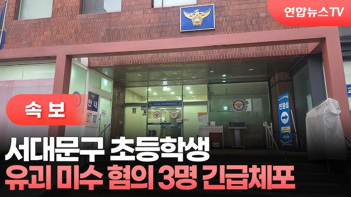 서대문구 <b>초등학생 유괴 미수</b>! 범인 긴급체포했데요.