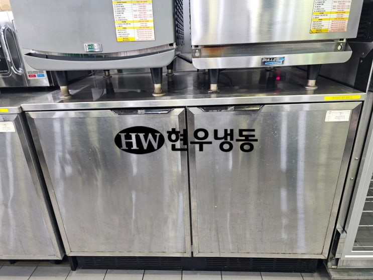  울산업소용냉장고수리 테이블냉장고 냉매누설로 증발기에바 교체수리 냉매가스보충충전