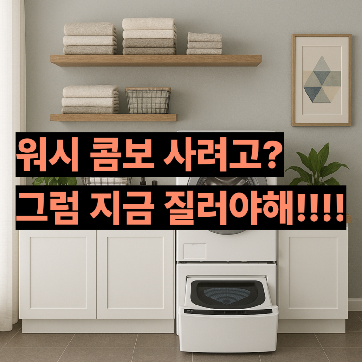  FH25WAF LG 올인원 세탁기 후기 워시콤보 사려고? 이때 질러요