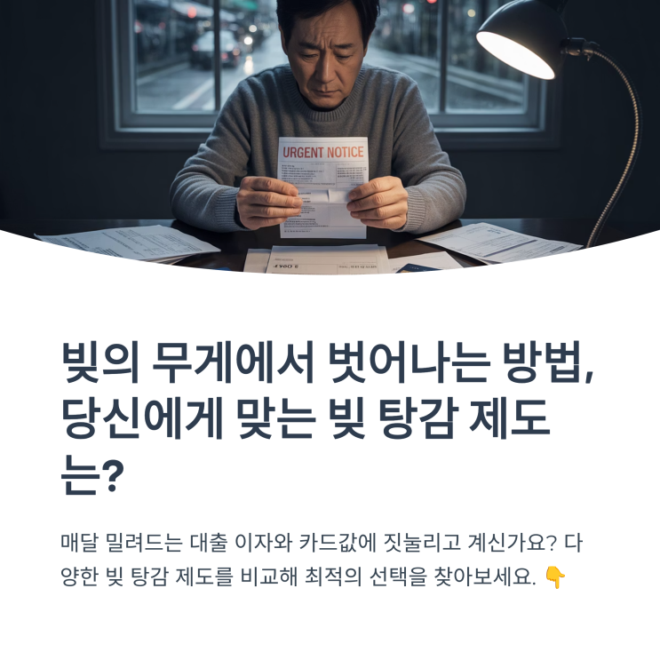  빚탕감 제도중 나에게 맞는 것은 무엇일까?