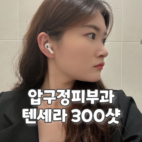  압구정 피부과 텐쎄라 300샷 + 얼굴지방분해주사 얼굴라인정리 내돈내산 후기