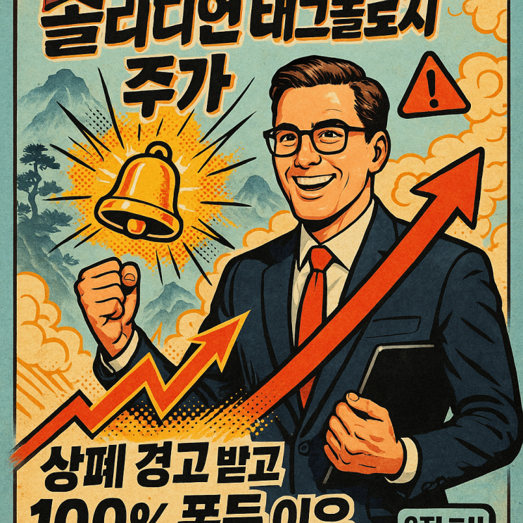  솔리디언 테크놀로지 주가 (STI 주식) 상폐 경고 받고 100% 폭등 이유?