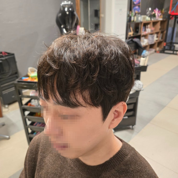  모란미용실, 성남미용실, 모란남자머리, 시스루쉐도우펌