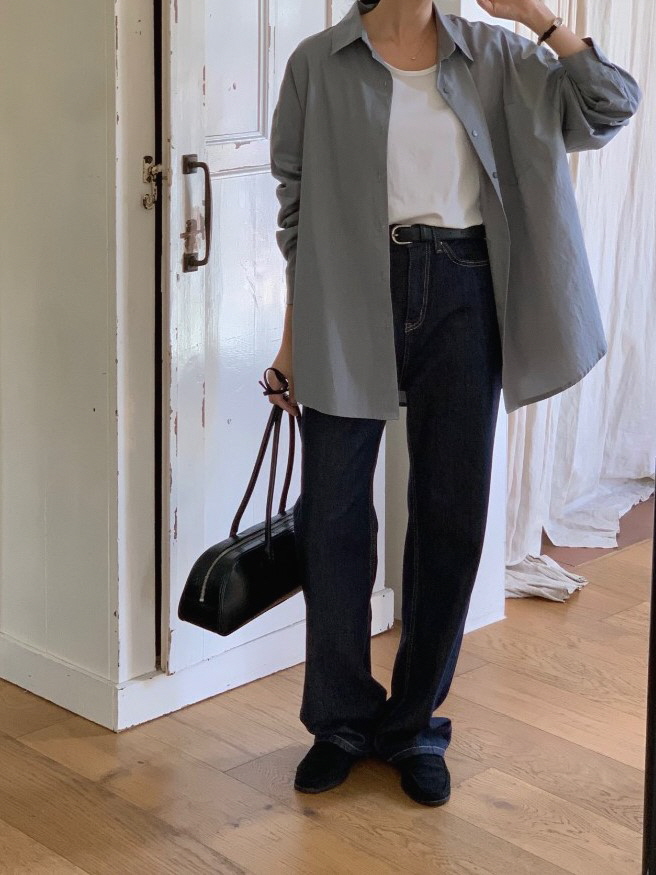  여자 루즈핏 오버핏 남방 코튼 긴팔 셔츠 가을 봄 간절기 아우터 데일리룩 추천