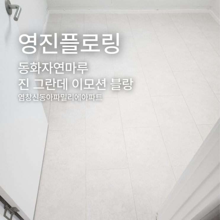  진 그란데 이모션 블랑 염창동 신동아파밀리에아파트 시공 사례