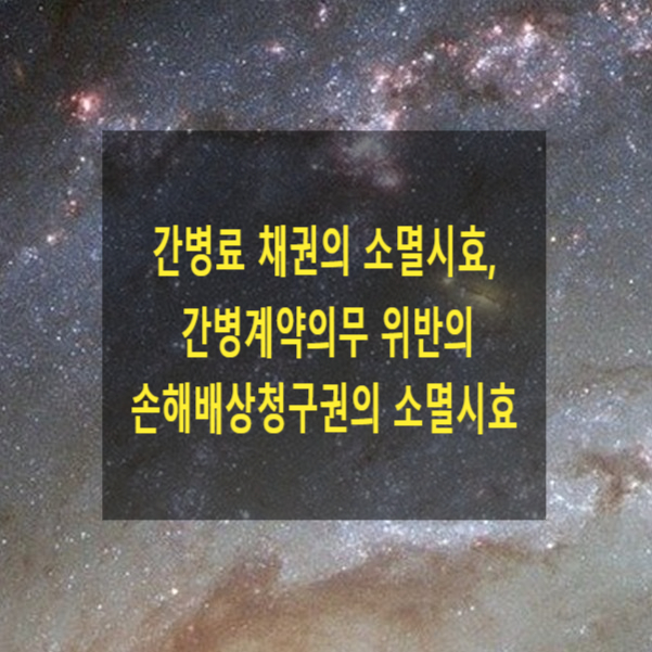  간병료 채권의 소멸시효, 간병계약의무 위반으로 인한 손해배상청구권의 소멸시효 기간
