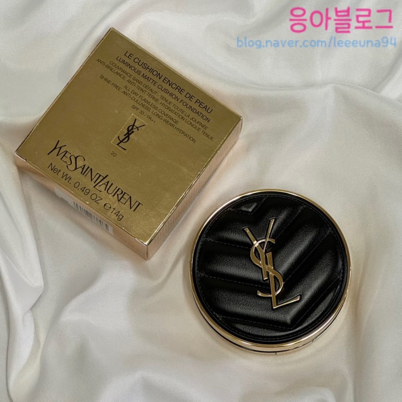 입생로랑 팩트 엉크르 드 뽀 루미너스 매트 쿠션 파운데이션 20호 면세점 구입