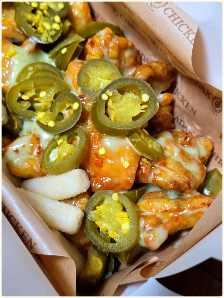  푸라닭 치킨 인기 메뉴 추천 고추마요 순살 치킨 칼로리