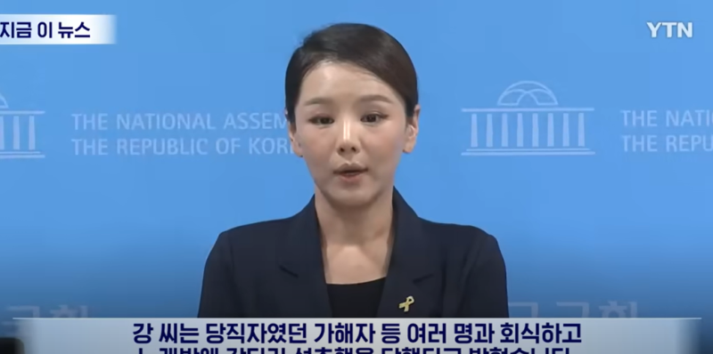 조국혁신당의 전 강미정 대변인 약력