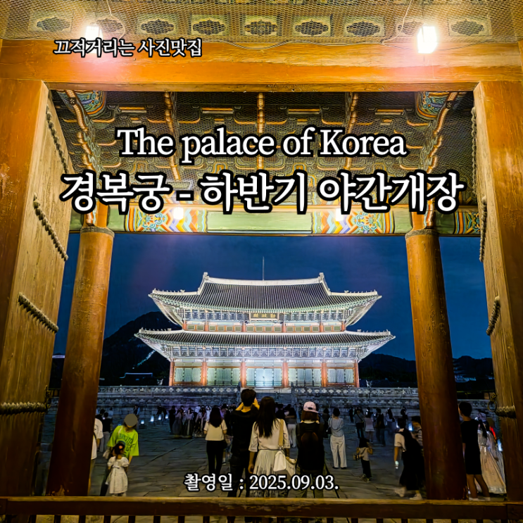  「5년 만에 다시 찾은 '2025년 하반기 경복궁 야간개장'」