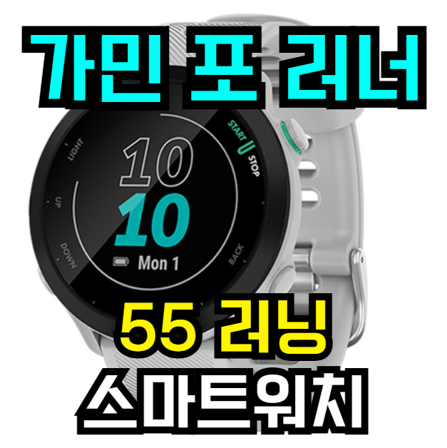 러닝 인생템! 가민 Forerunner 55 러닝 스마트워치, 가성비 끝판왕