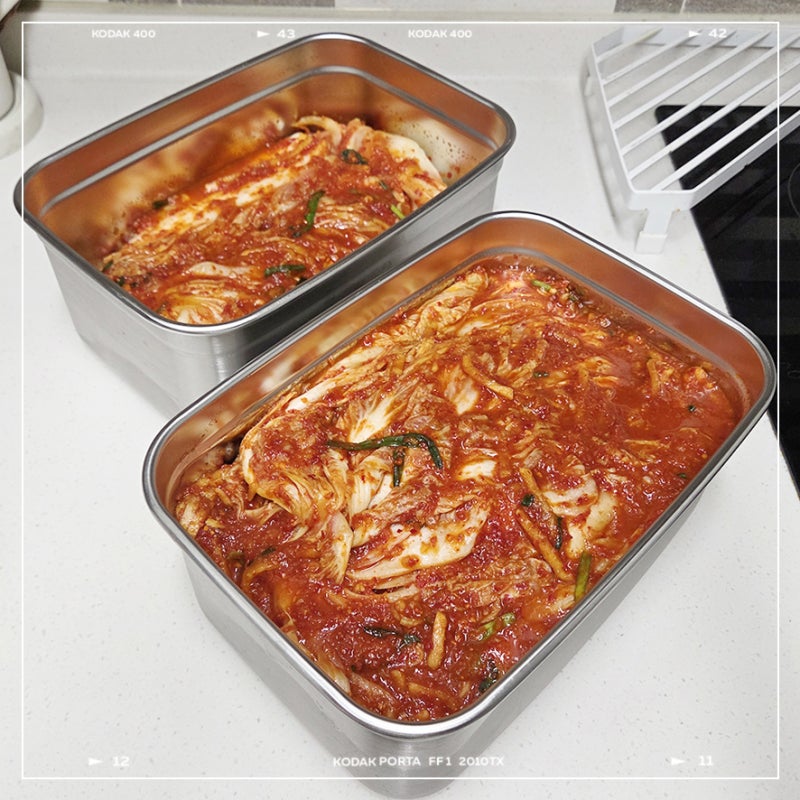 락앤락 숨쉬는 스텐 김치통 3.8L 냄새 없는 위생적인 김치통
