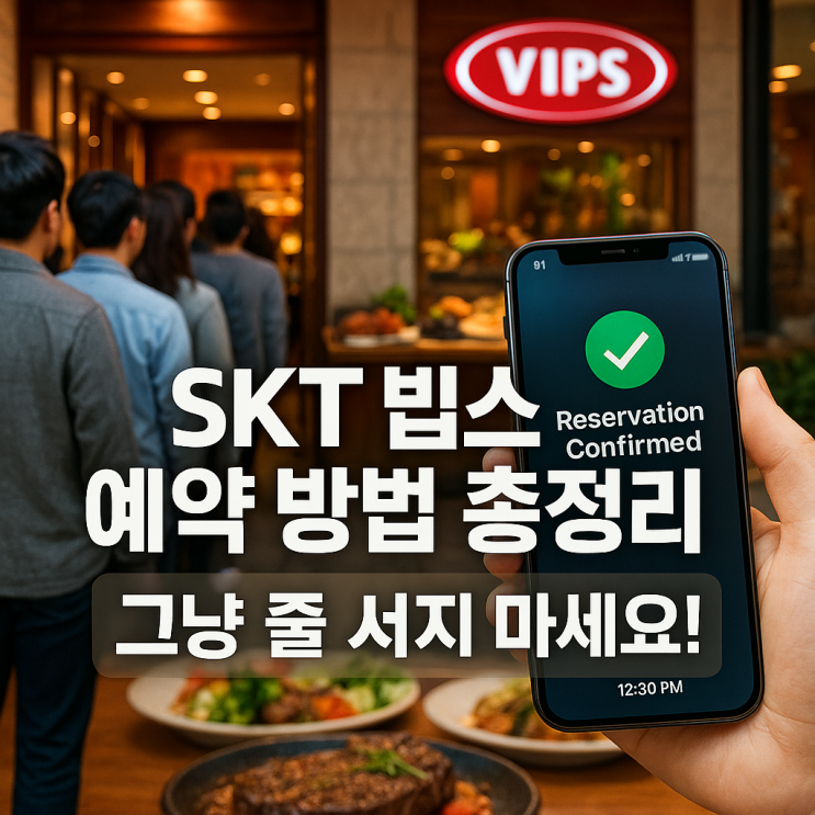  skt 빕스 예약 방법 어플부터 시간 오픈 취소 할인까지 완벽 정리!