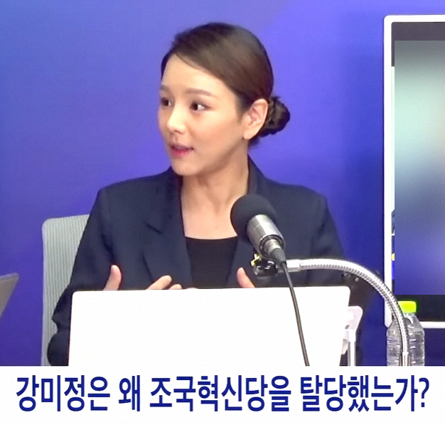 조국혁신당 성비위 내막, 새날 출연 강미정.