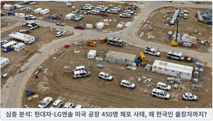  심층 분석: 현대차-LG엔솔 미국 공장 450명 체포 사태, 왜 한국인 출장자까지?