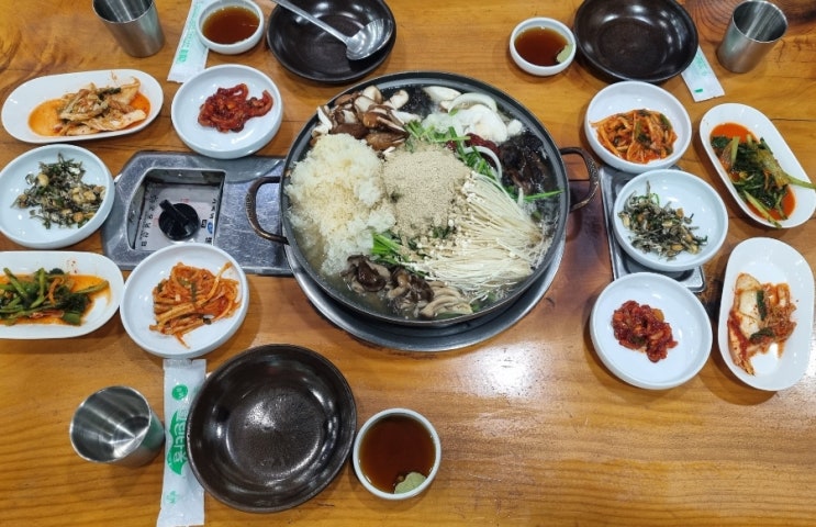  청평맛집 문교오리랜드에서 부모님과 능이버섯 오리전골