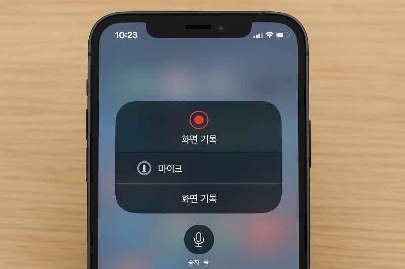 아이폰 화면 녹화 소리 없애기, 이렇게 설정해 보세요.