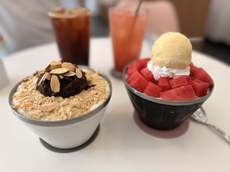 [양천구 신정동 카페] “카페그눈”  대세는 1인빙수 수박빙수, 인절미빙수, 수제 자몽에이드 후기 | 오목교 카페 추천 !