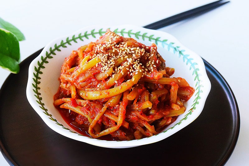 고구마줄기김치 담그는법 고구마순무침 삶기 알토란 고구마순김치 만드는법 담는법