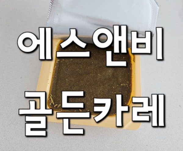 고형카레인 에스비 골든카레 순한맛 솔직한 후기!