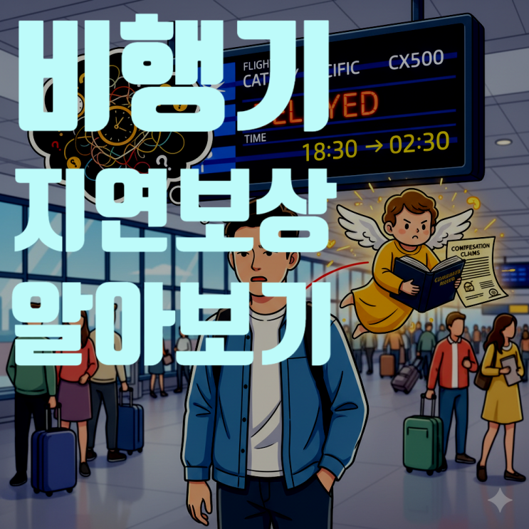  모르면 손해! 항공기 지연 보상 기준, 보상 내용, 보상 절차