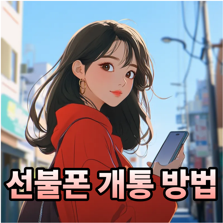  엘지 케이티 선불폰 앤텔레콤 개통 방법