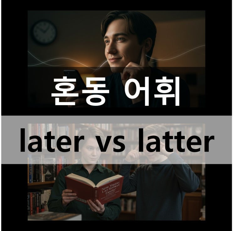  혼동 어휘 later vs latter