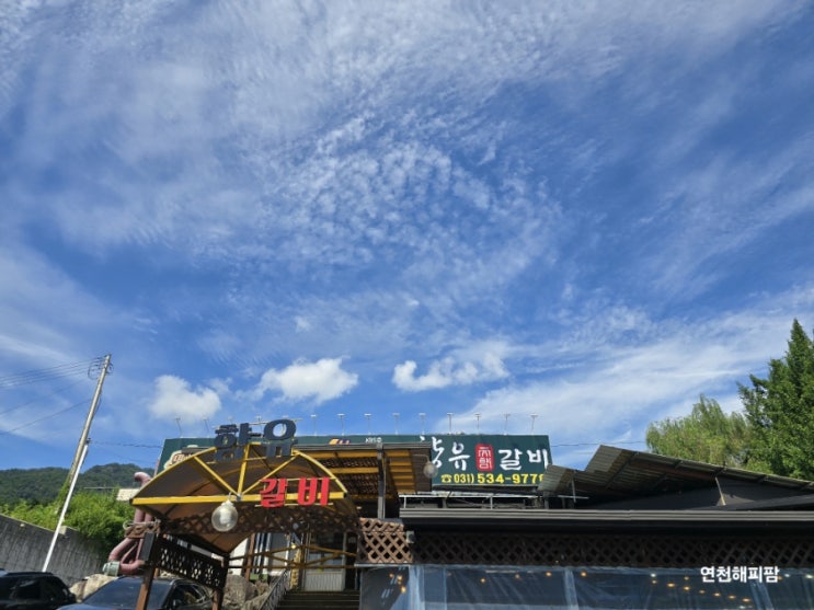  포천이동갈비 계곡이 있는 갈비집 향유갈비 육회 된장라면