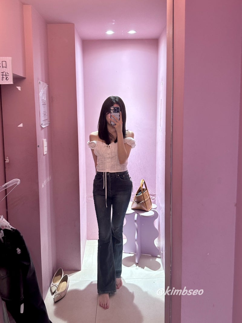 광고X 카인다미 골반뽕 청바지 티 안날까? 무보정 일반인 현실핏 후기