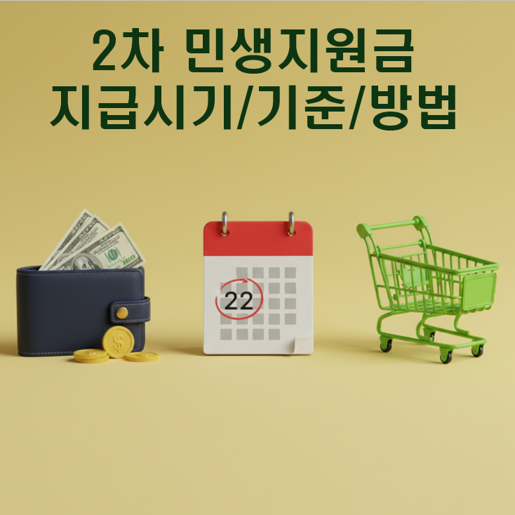  [2차 민생회복 소비쿠폰] 신청 시기·방법·대상 총정리 (1차와 달라진 점 포함)