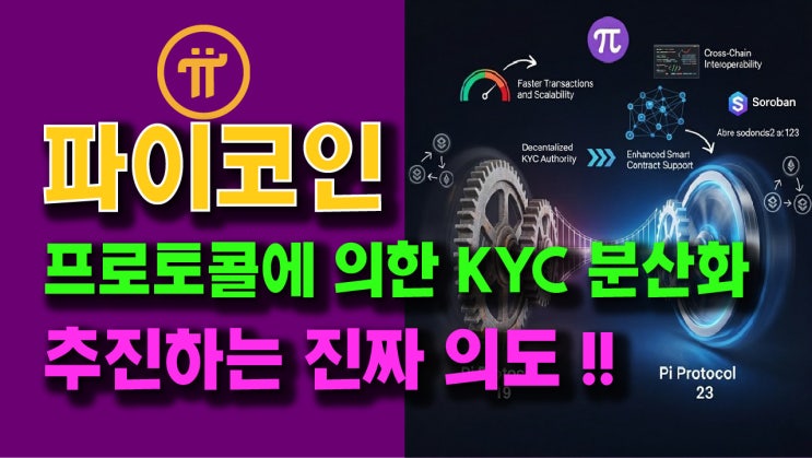  파이코인이 프로토콜에 의한 KYC 분산화를 추진하는 진짜 의도!!