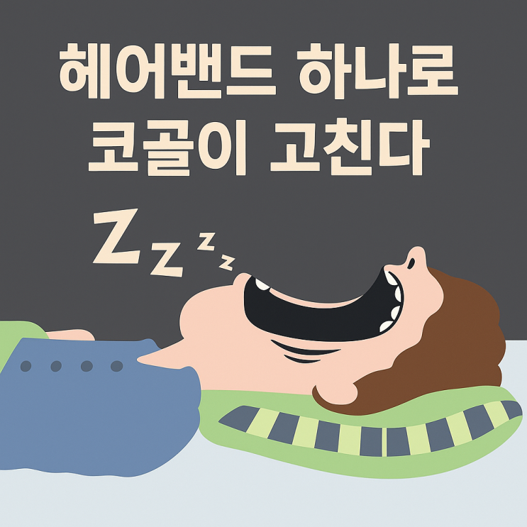  “헤어밴드 하나로,  코골이 고친다”