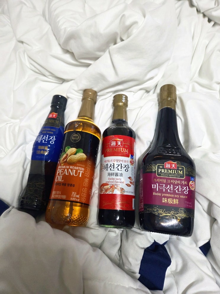  집밥 요리가 풍부해지는 풍미 4종 세트 해선장 간장 땅콩유 요리