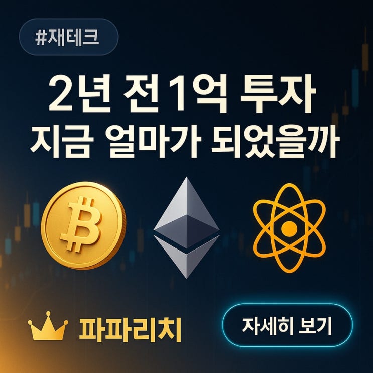  이더리움 비트코인 아이온큐를 2년 전에 각각 1억씩 샀다면 지금 얼마일까?
