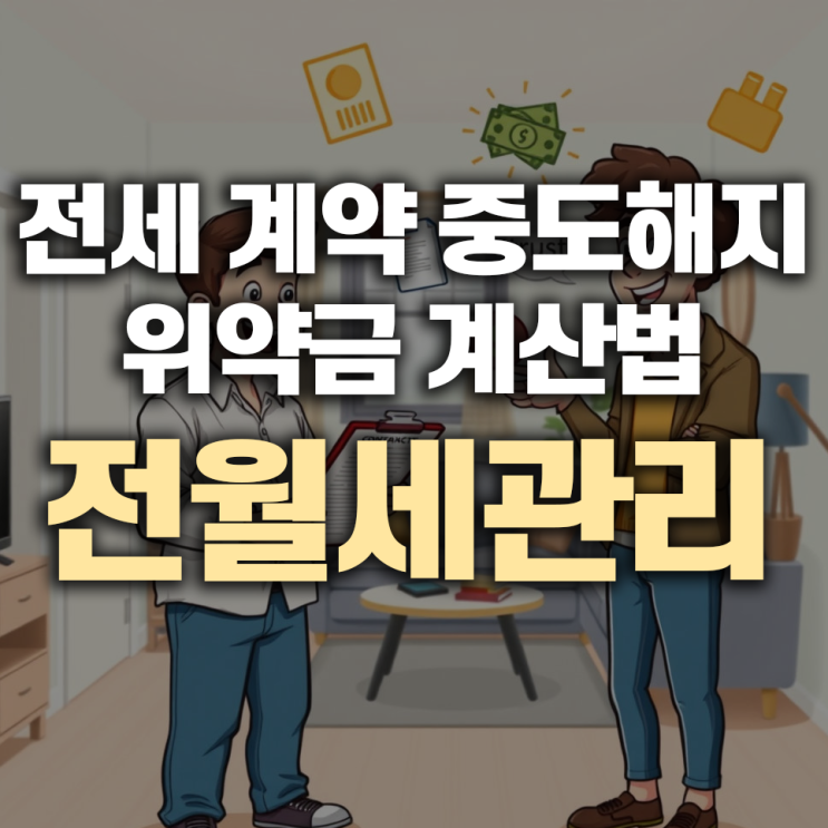  전세 계약 중도해지 위약금 계산법 – 손해 최소화하는 실전 가이드