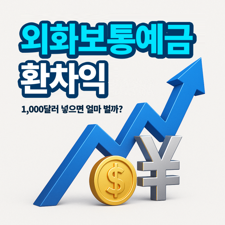  달러투자 통장·수수료, 외화보통예금 용도는?